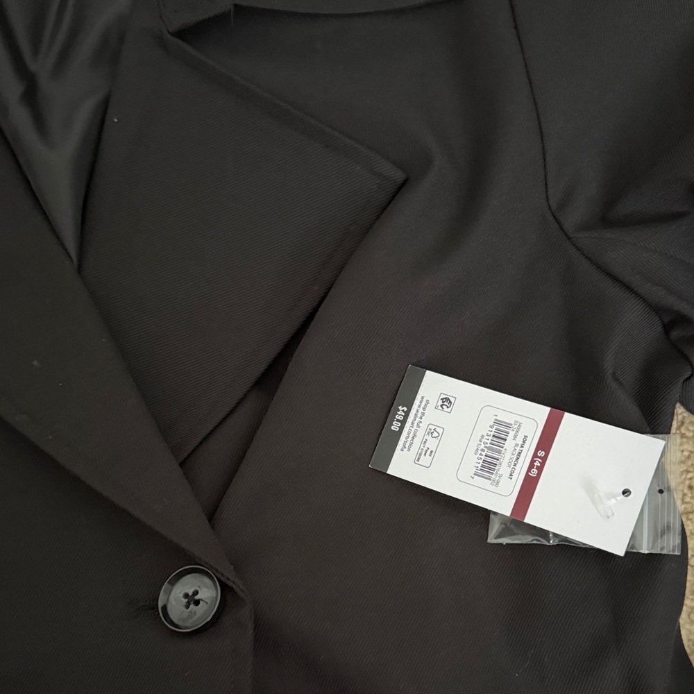 Sofia Vergara Classic Black Trench Coat - Picture 7 of 7